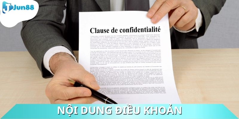 Nội dung có trong thông tin điều khoản